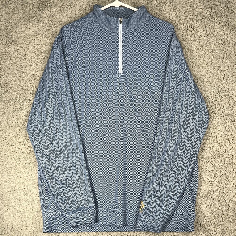 Peter Millar E4 Wicking 1/4 Zip Performance Pullover Size XL